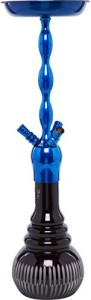 Kaya Brass 630 Click Hero Metallic Blau Shisha Wasserpfeife (Blau)4
